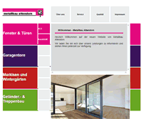 Tablet Screenshot of metallbau-attendorn.de